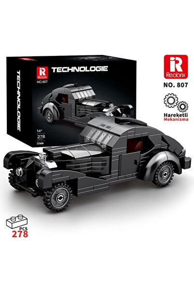 REOBRIX Creator 807 Bugatti Type 57SC Atlantic Klasik Araba Yaratıcı Yapı Blo...