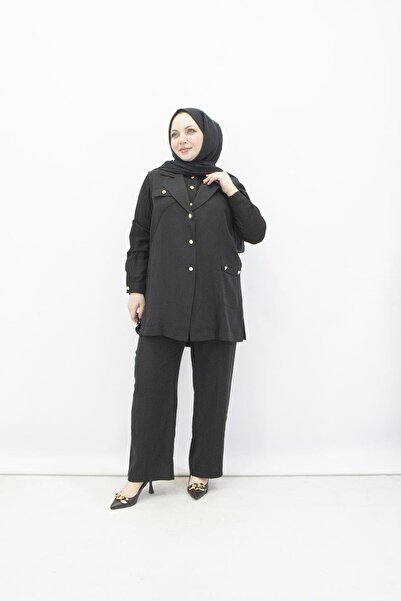 feray kaya 2897 Orhan Liyosel Fabric Vest Set