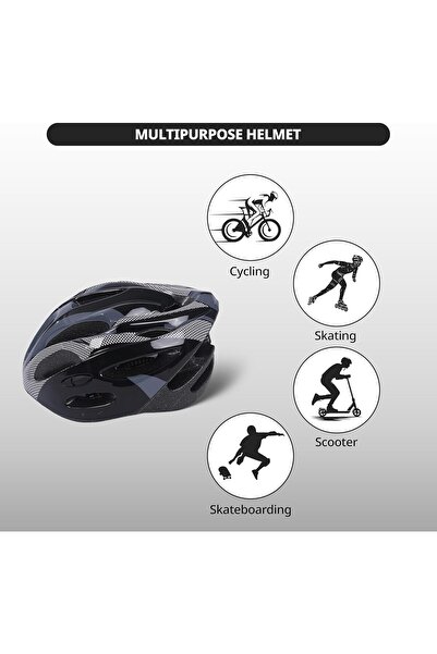 Endless EL1049 Cycle and Skates Helmet with Adjustable Strap
