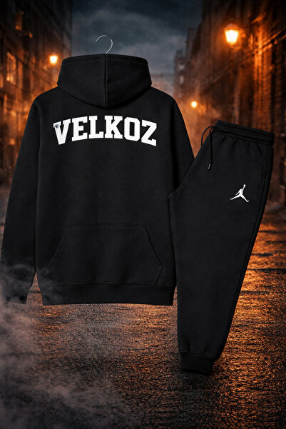 Velkoz 2-Piece Printed Basketball Set (Black)