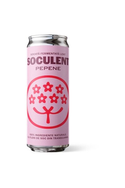 Socub Socata cu gust de pepene, bautura carbogazoasa, Soculent, 330ml