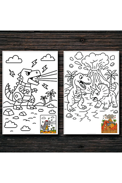 Disney Dinozauri - Carte de Colorat pentru Copii - 50 de Desene Creative si Simpatice ,A4