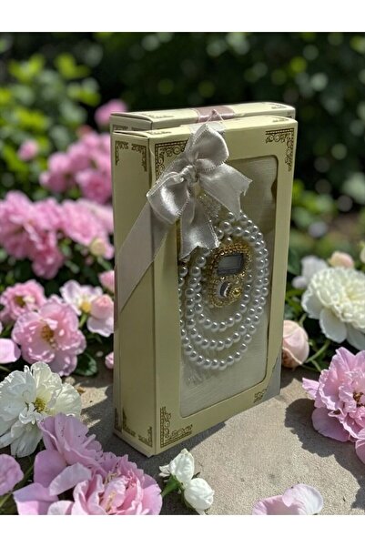 Altınoluk Haremia Special Boxed Gift Set, Pearl Prayer Beads, Stone Zikirmati...