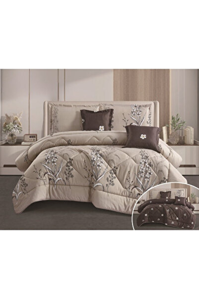 smart home Luxury Summer Double Bedding Set 6pcs Microfiber Comforter 250x230...