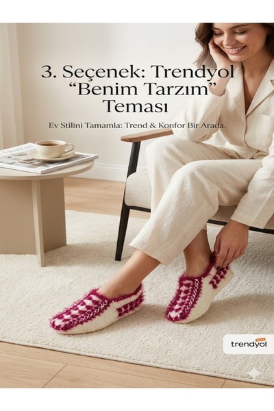 aryam butik Hand Knitted Mother's Handmade Booties / Slippers – Soft, Warm, H...