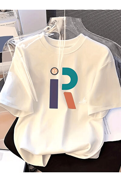 one button R Μπλουζάκι με Ειδικό Σχέδιο και Στάμπα, Premium Oversize