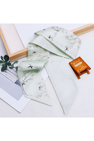 MAHLA Design Scarf - Thin Neck Shawl - Bag Accessory - 84cm