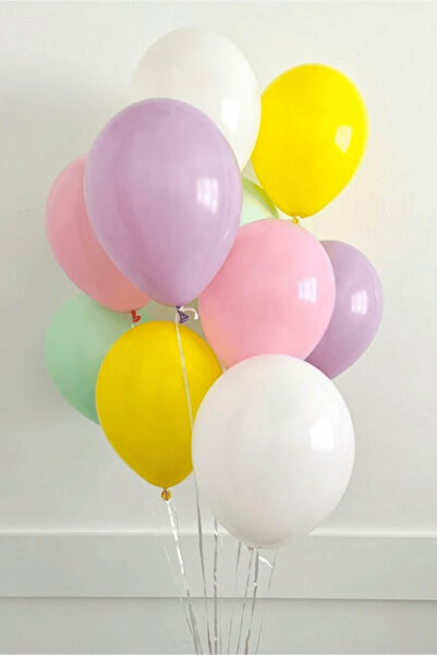 Bunloon مجموعة من 10 بالونات ملونة لتزيين حفلات أعياد الميلاد بألوان مختلطة