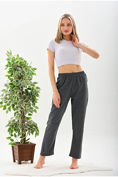 GOLSREY Comfortable Cut Women's Tube-Leg Sweatpants (Regenerated Fabric)