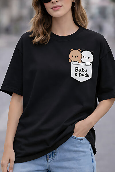 ArtYus Bubu & Dudu Printed Unisex Oversize T-Shirt – Cotton Crew Neck Casual ...