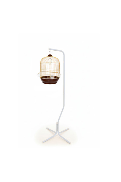 Dayang White Grand Arch Stand & Round Bird Cage Set - 167cm Height | Classic ...