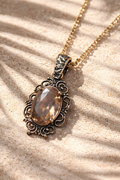 NBS Beautiful Naturel Stones Copper Zultanite Necklace, Handcrafted, High Qua...