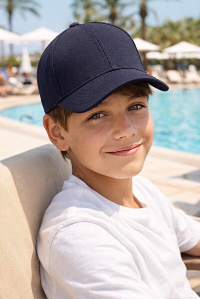 BALIENTE Șapcă ajustabilă din bumbac bleumarin pentru băieți