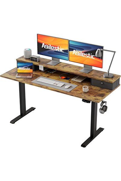 details Agilestic Electric Adjustable Desk, 140 x 60 cm, adjustable height 72...