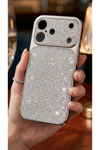 TechTrove Premium Glittering Mosaic Design Colorful iPhone Case Compatible wi...