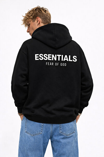 CAMBLYS Unisex Essential Back Printed Oversize 100% Cotton Breathable Sweatsh...