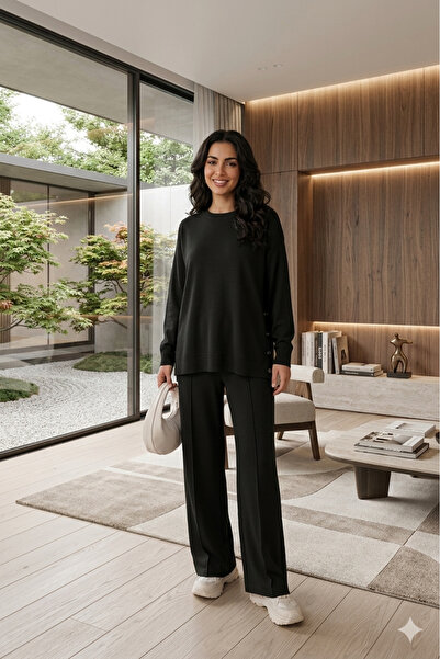 BEYAZTOPTAN Women's Ultra Soft Modal Cotton Side Snap Detail Elastic Waist Co...