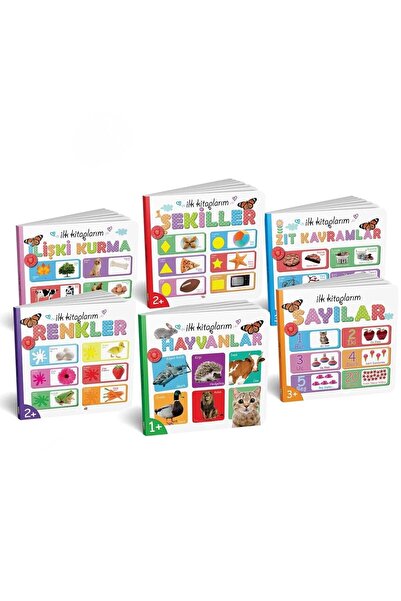 The Monarch Co 6'lı İlk Kitaplarım Eğitici Bebek ve Çocuk Kitap Seti - Hayvan...