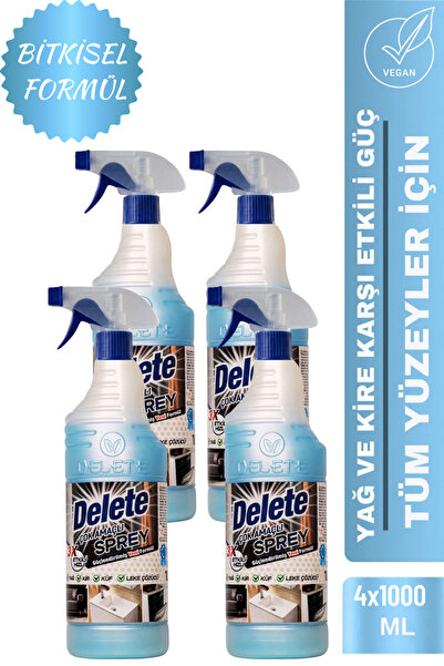 Çok Amaçlı Yağ Kir Leke Çözücü Genel Temizleyici 1 Litre (4'lü paket)