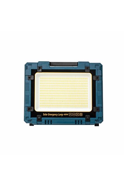 FOXMAG24 Προβολέας LED με ηλιακή και USB φόρτιση, 400W, με ενσωματωμένο και α...