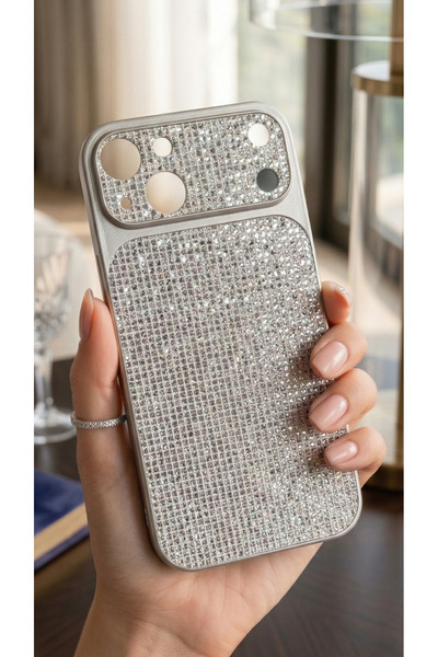 TechTrove Premium Glittering Mosaic Design Colorful iPhone Case Compatible wi...