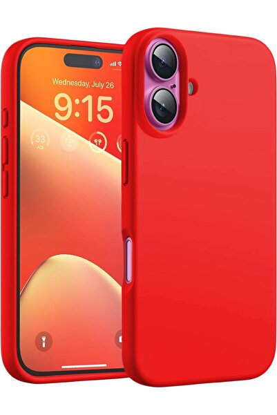 CaseHub iPhone 16 PLUS Kılıf İçi Kadife Dışı Mat Ekran ve Kamera Yükseltili L...