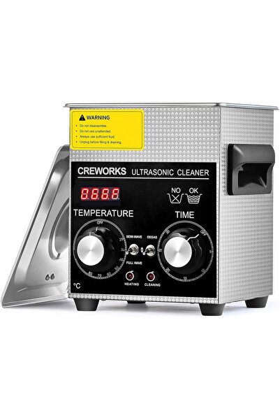 details CREWORKS Ultrasonic Cleaner, 2L, Heating and Timer, 60W, Professional...