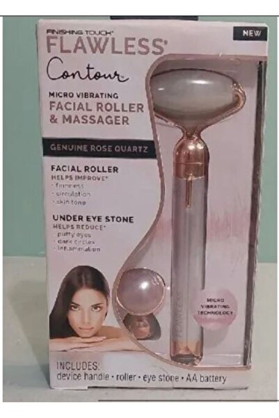 SimpluAcasa Rose Quartz Facial Roller with Vibrations, Skin and Eye Contour M...