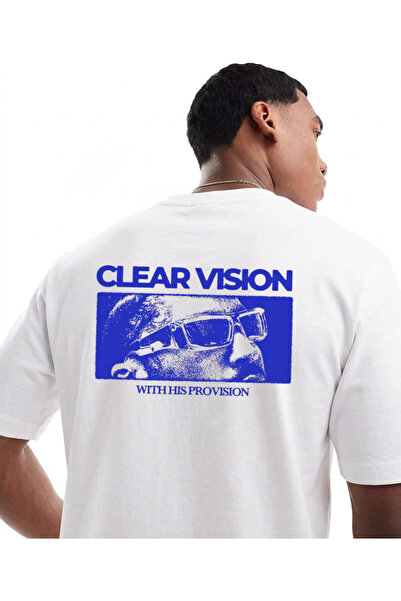 LORVEX Υπερμεγέθη μπλουζάκι unisex από 100% βαμβάκι με στάμπα, άνετη εφαρμογή