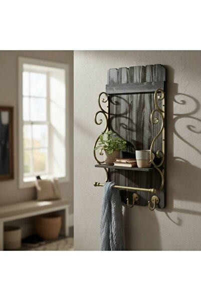 MAZPRO رف جداري خشبي