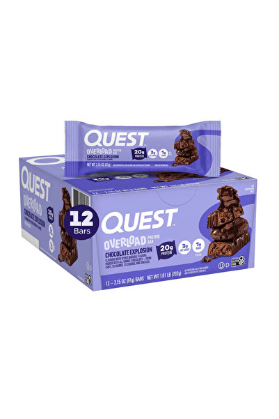 Quest كويست بروتين بار اوفرلود شوكليت اكسبلوجن 61 جم - كرتون 12 حبة
