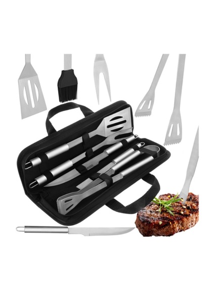 KESNUP Set 5 ustensile pentru gratar, accesorii din otel inoxidabil premium, ...