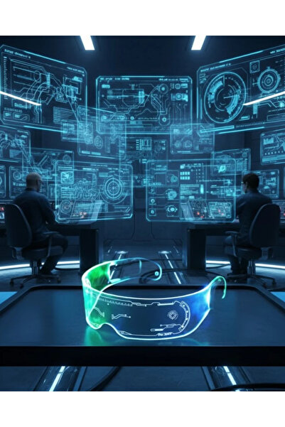 TeknoKapsül Led Lighted Re Goggles 7 Colors 5 Light Modes Futuristic Design