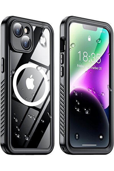 Rivor iPhone 13 & iPhone 14 Uyumlu Kılıf Kamera Korumalı Su Geçirmez Toza Day...