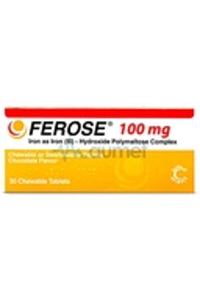 FEROSE Iron 100mg Tablet 30