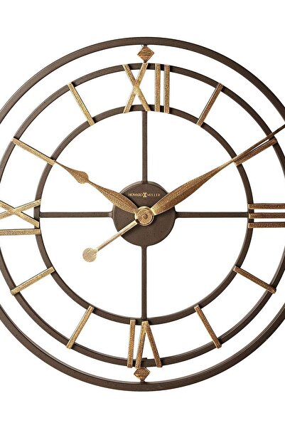 details Ceas de perete Howard Miller York Station, design industrial vintage,...