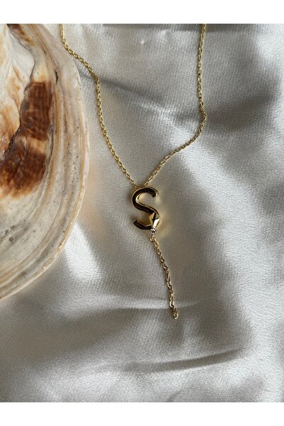 lotusbybuket paslanmaz çelik Gold S garcli Dekolte kolye