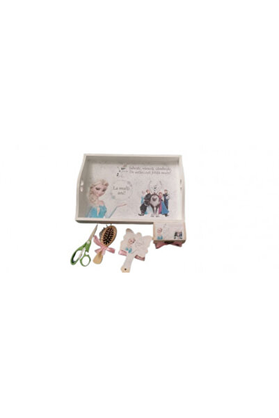 1 Set 5 piese tavita pentru turta, Frozen, alb
