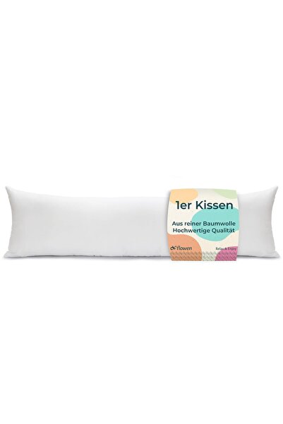 Dotail Flowen Cylindrical Pillow, 40x145 cm, soft hypoallergenic filling, dus...