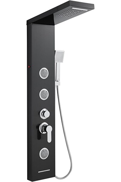 details KINKIBOS Battery-Powered LED Shower Column, 6 Settings (Rain, Waterfa...