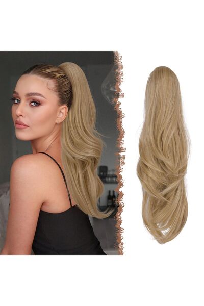 Dotail Feshfen hair extension, braided, wavy, 50 cm, synthetic fiber, Blonde ...