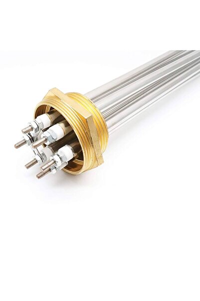 Texrom Rezistență electrică 10kW Filet 2 " 220/380V Oțel inoxidabil 400mm