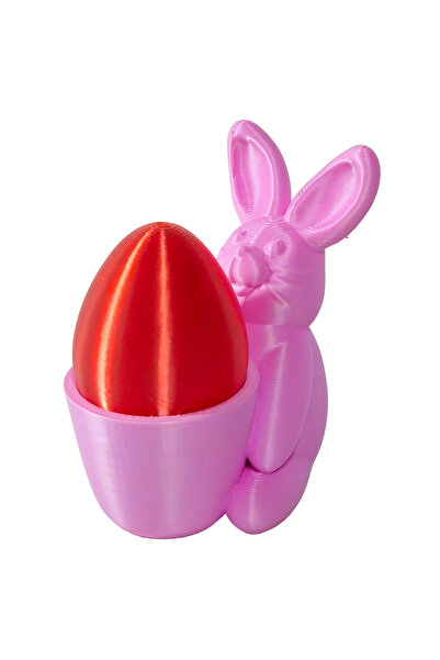 Fresh Candles Colorful Bunny with Red Egg – 3D Print