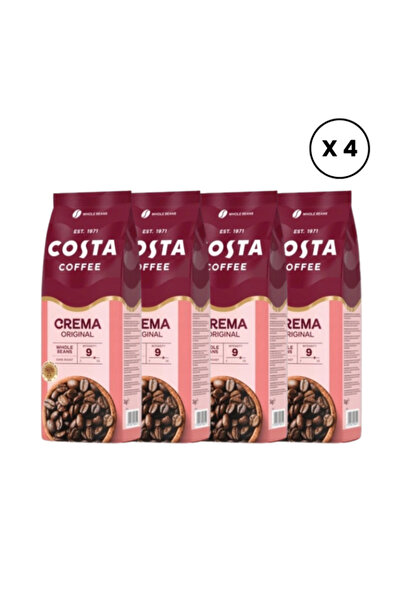 Costa 4 x Boabe de cafea Original Crema 1 kg