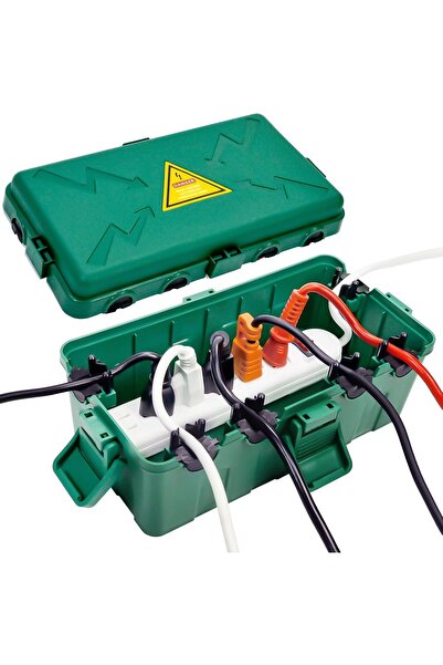 Dotail Hrensaw Outdoor Electrical Box, IP54, 27 x 14.5 x 12.5 cm, 6 cable ent...
