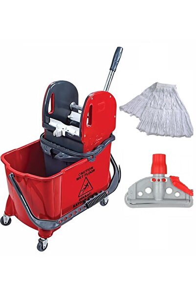 Empressco Çift Kovalı Paspas Arabası ve Islak Mop Seti, Kolay ve Hızlı Temizlik