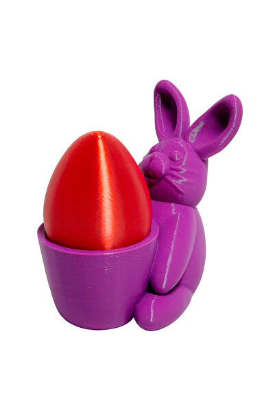 Fresh Candles Colorful Bunny with Red Egg – 3D Print