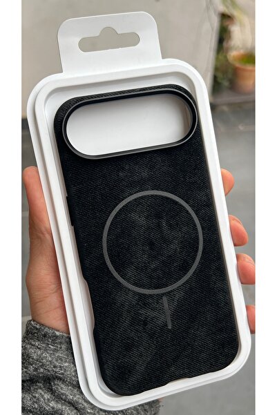 EDELFU iPhone 17 AiR uyumlu - Kumaş Kadife Dokulu Metal Çerçeveli Koruyucu Ma...