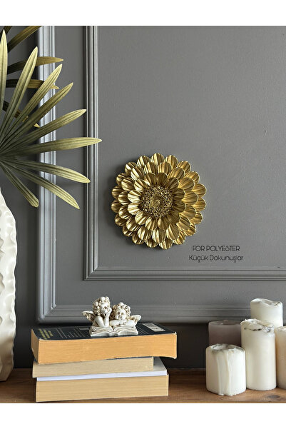 FOR POLYESTER Küçük Dokunuşlar Dekoratif Dahlia Çiçeği Biblo Masa-Sehpa Üstü ...