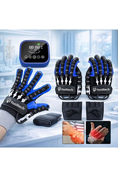 FOSILAVM Robotik Eldiven – Evde Fizik Tedavi ve El Güçlendirme SOL VE SAĞ EL